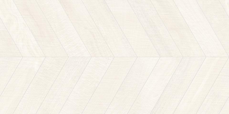 120X60 CHEVRON ARTWOOD WHITE 108B COMERCIAL